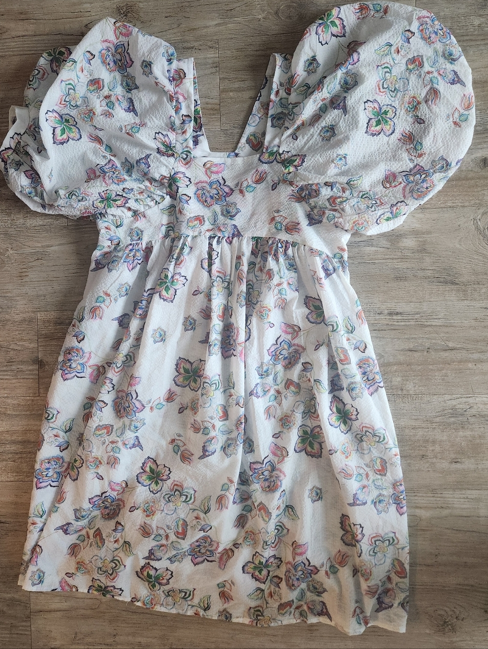 Beulah Colorful Floral Mini Dress